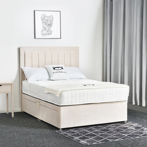 Lined Border Divan Bed
