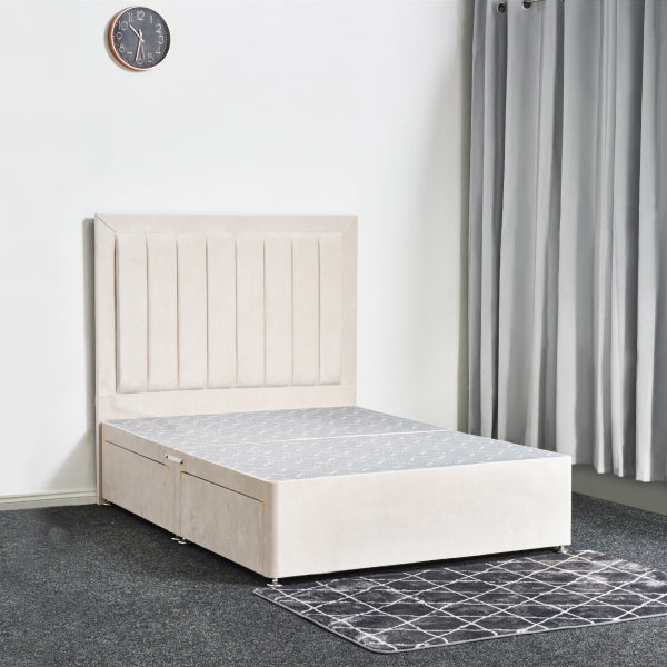 Lined Border Divan Bed