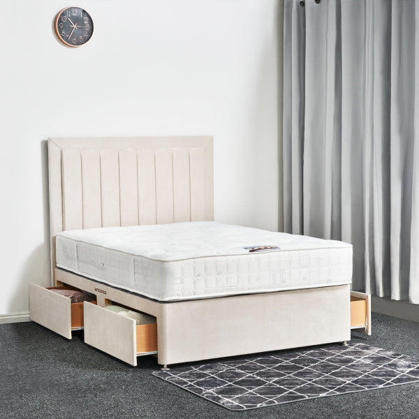 Lined Border Divan Bed