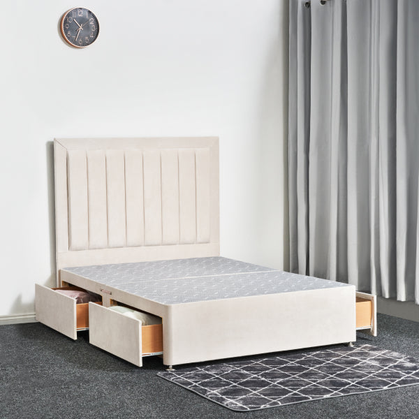 Lined Border Divan Bed