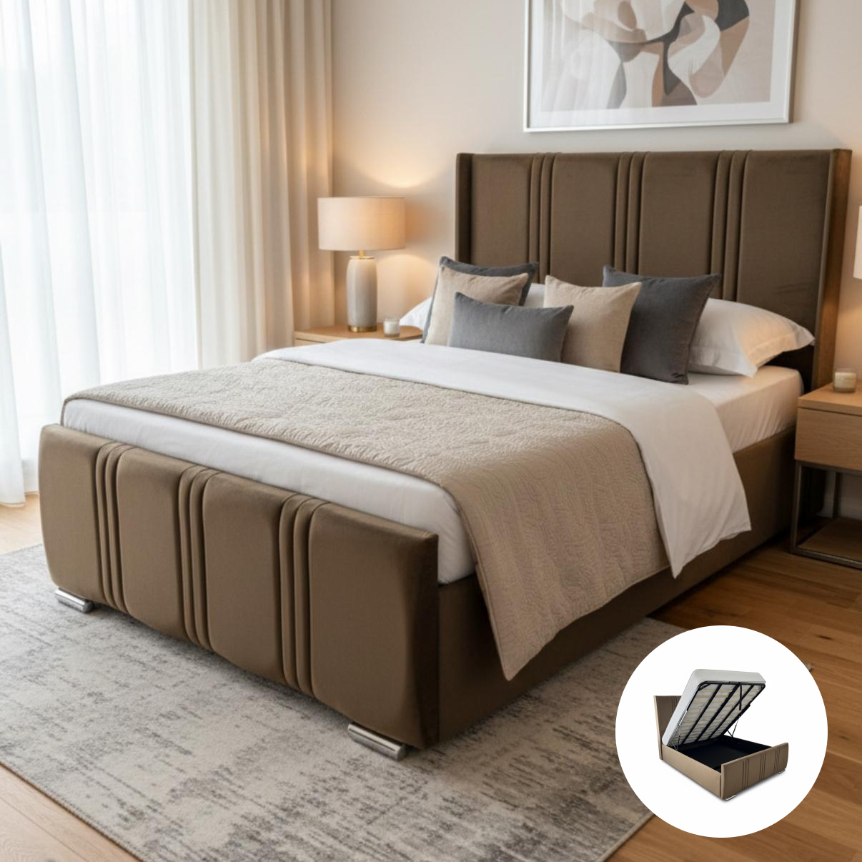 Lino Wing Frame Bed