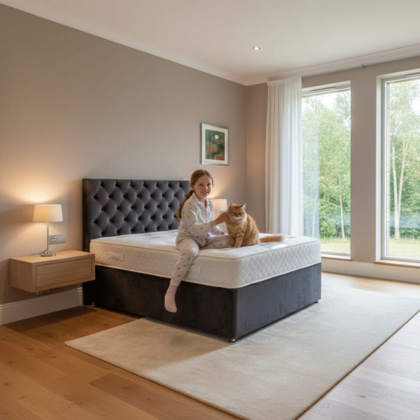 Monaco Divan Bed with 20" Headboard