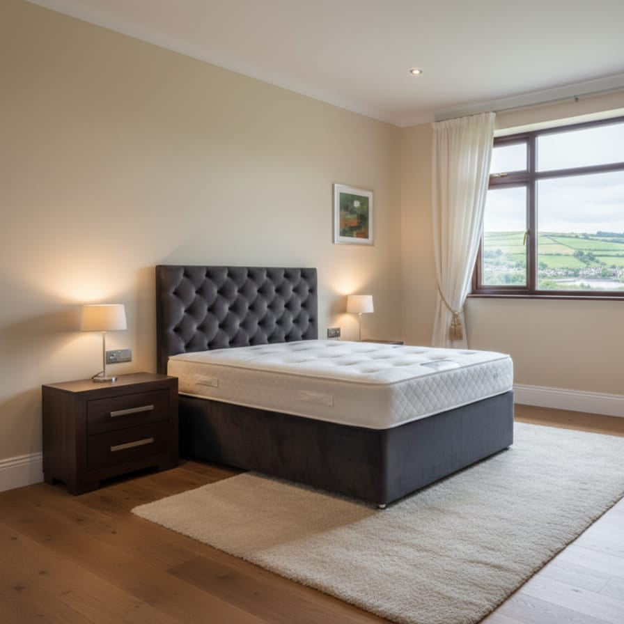 Monaco Divan Bed with 20" Headboard