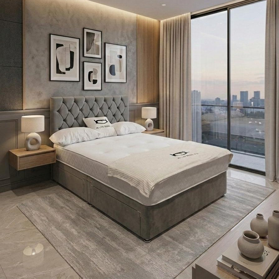 Monaco Divan Bed with 20" Headboard
