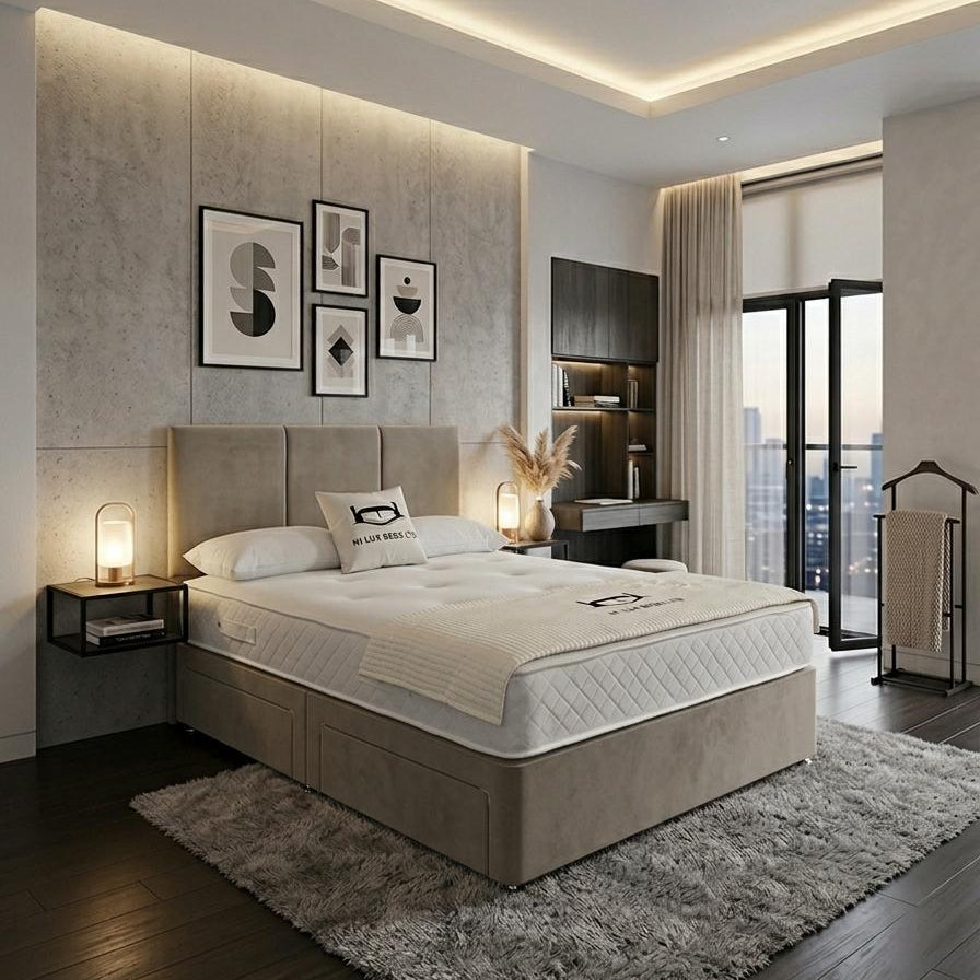 Opuluxe Divan Bed with 20" Headboard