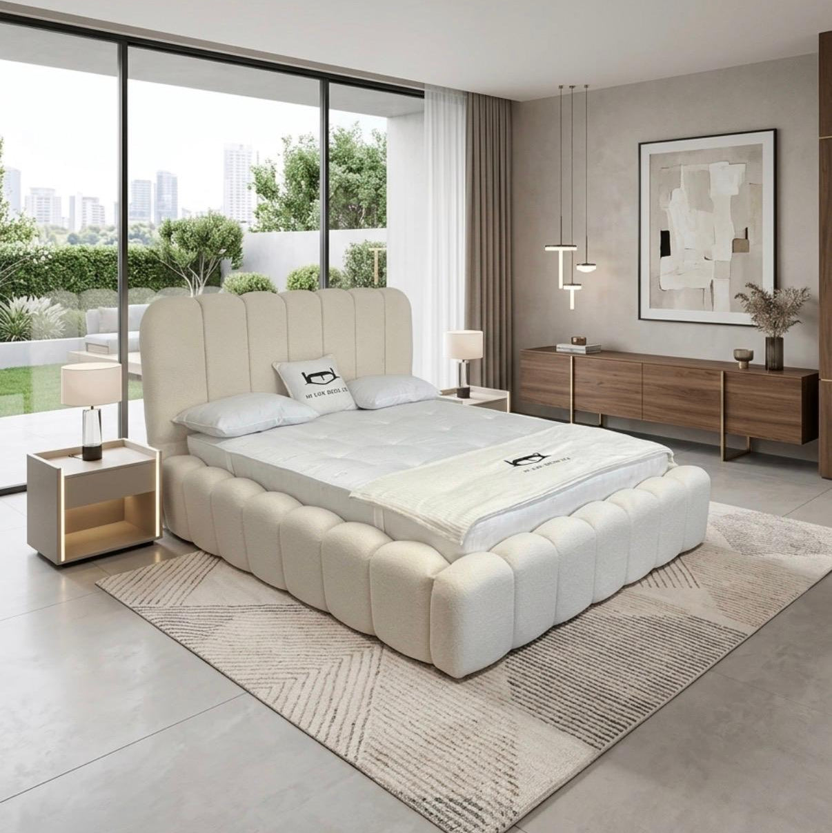 Soft Marshmellow Frame Bed