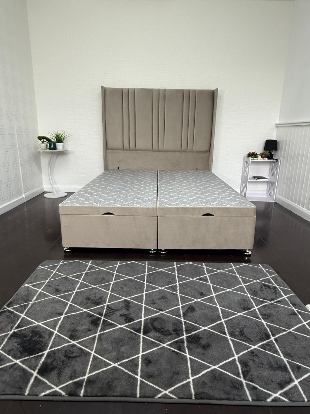 Lino Wing Storage Ottoman Divan Bed