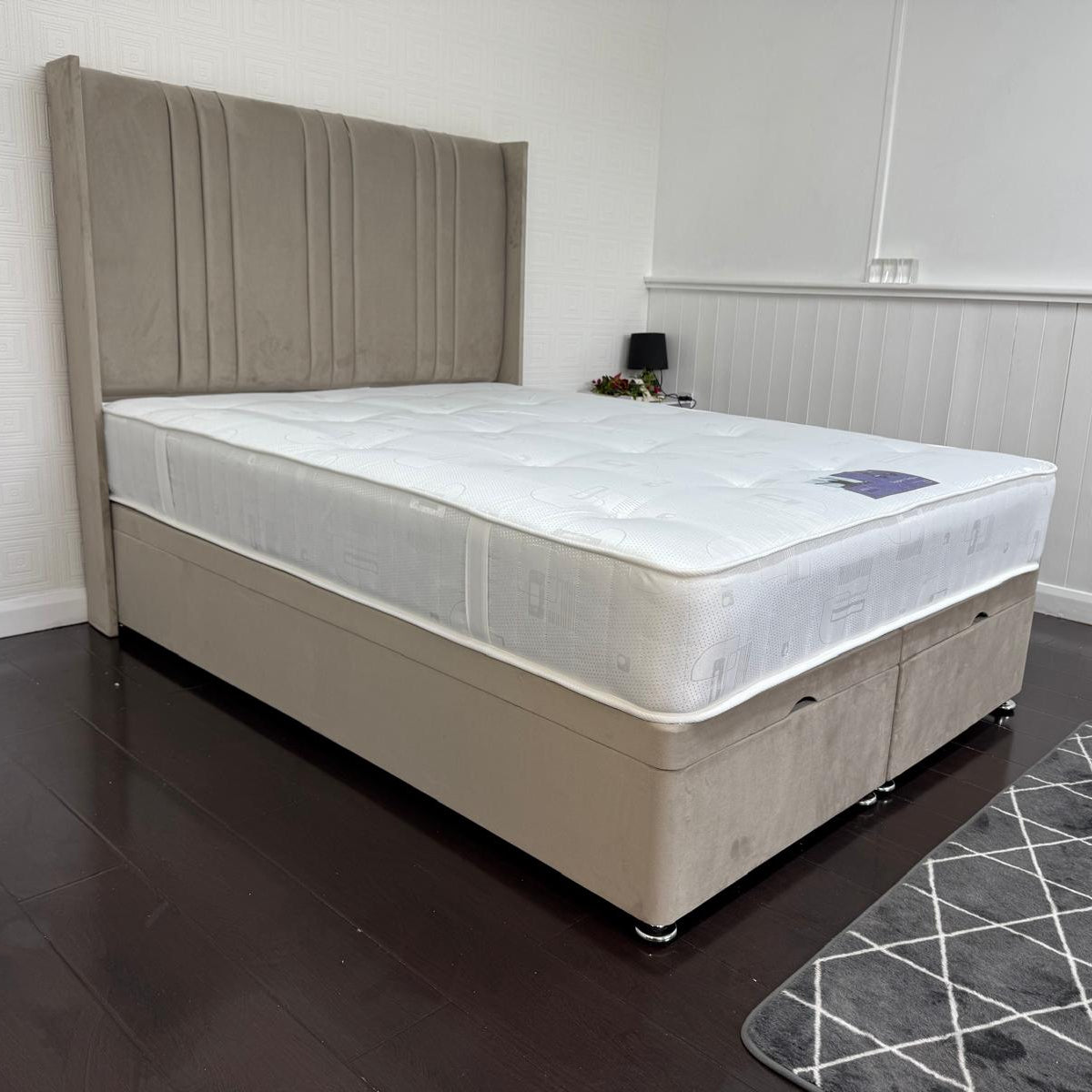 Lino Wing Storage Ottoman Divan Bed