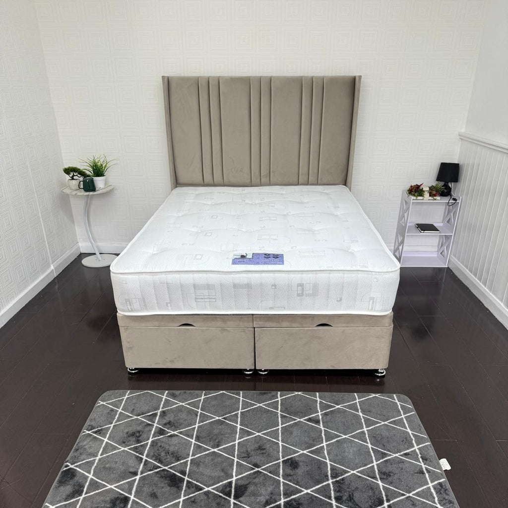 Lino Wing Storage Ottoman Divan Bed