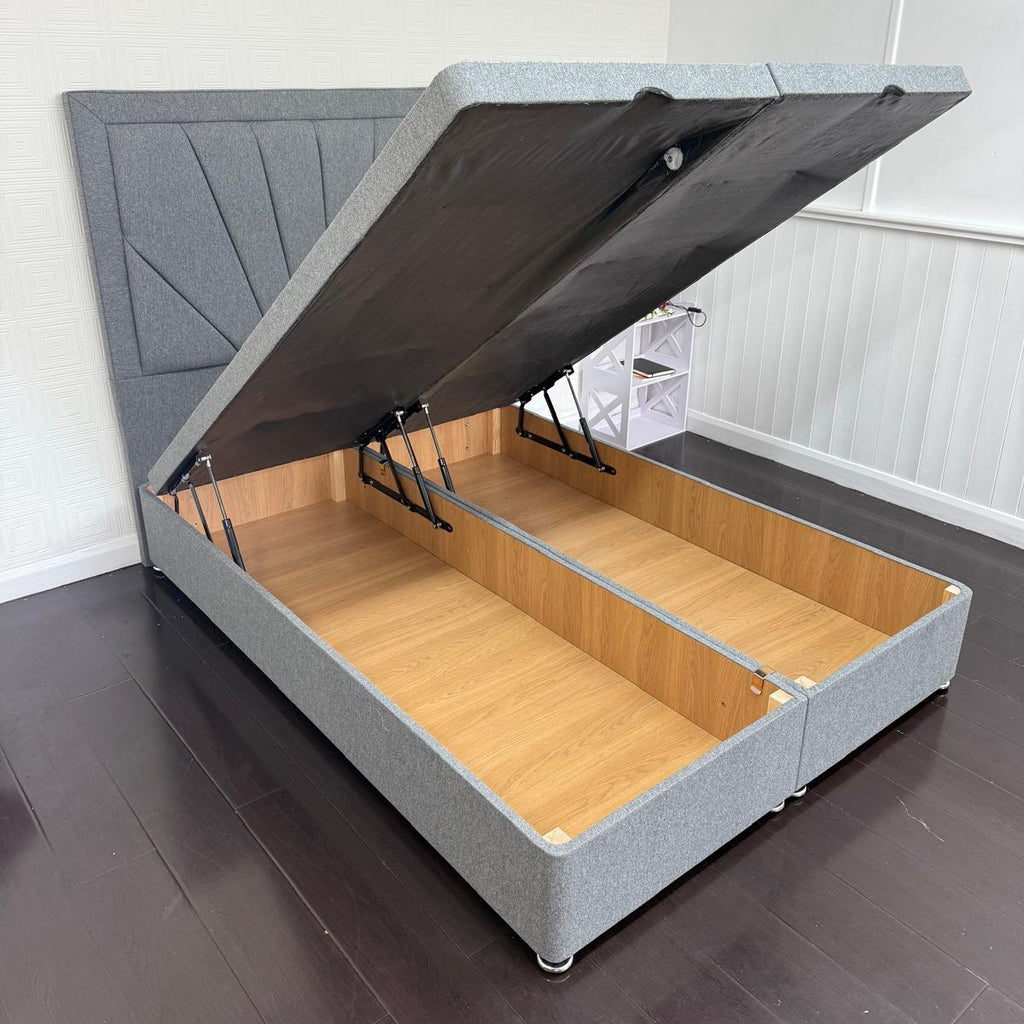 Fan Border Storage Ottoman Divan Bed