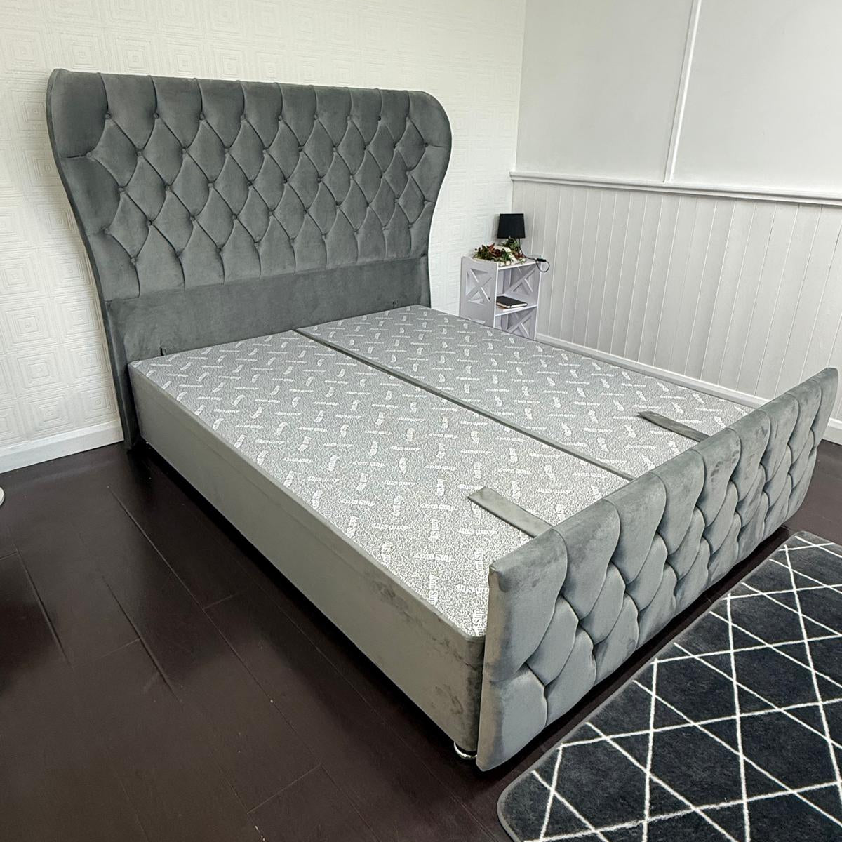Angel Wing Storage Ottoman Divan Bed