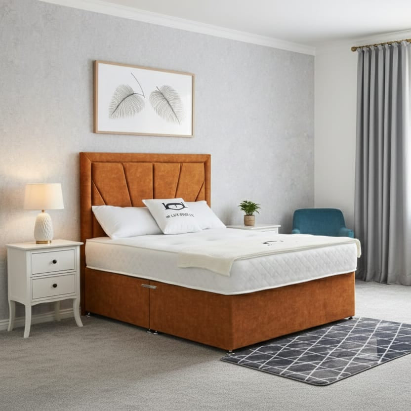Fan Border Divan Bed