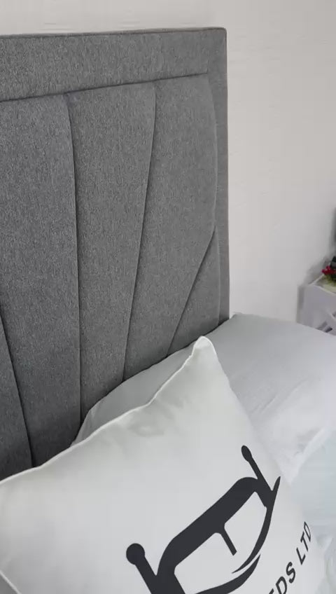 Fan Border Storage Ottoman Divan Bed