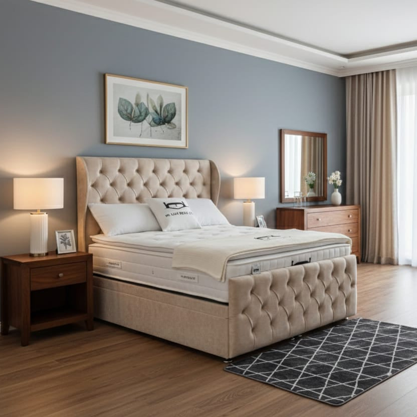Skyla Storage Ottoman Divan Bed
